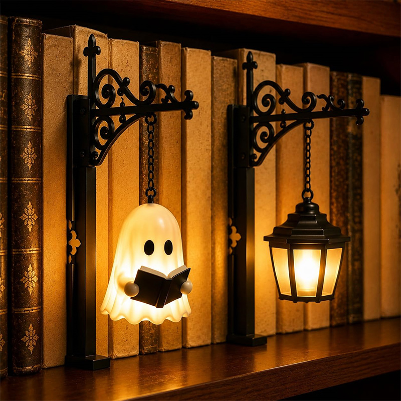 Ghost Shaped Bookshelf Lantern - Mini Projector Portable recension och pris