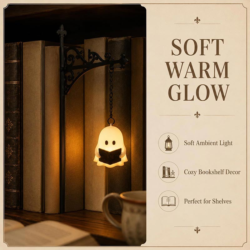 Ghost Shaped Bookshelf Lantern - Mini Projector Portable recension och pris