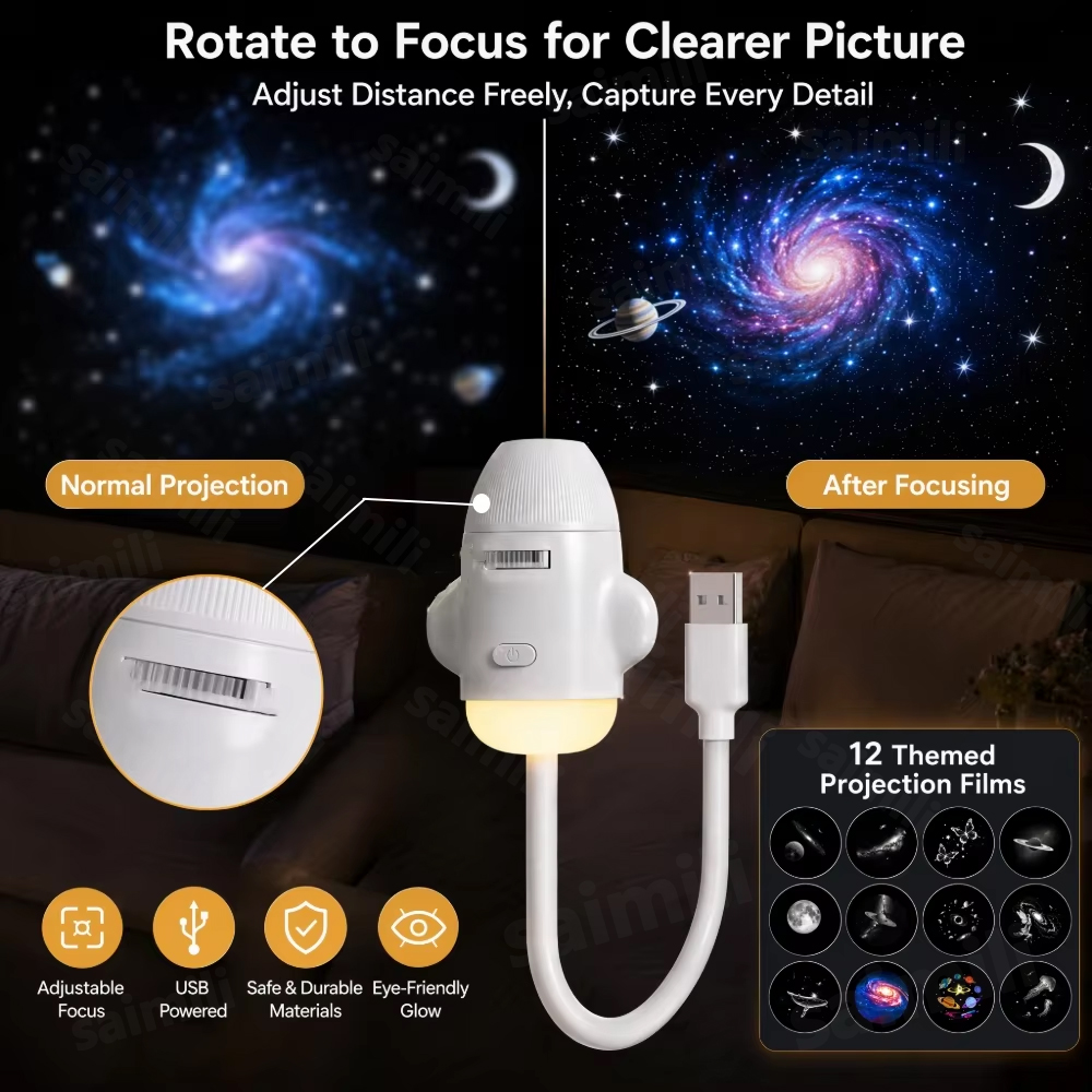 Portable USB Galaxy Aurora Pro - Mini Projector Portable recension och pris