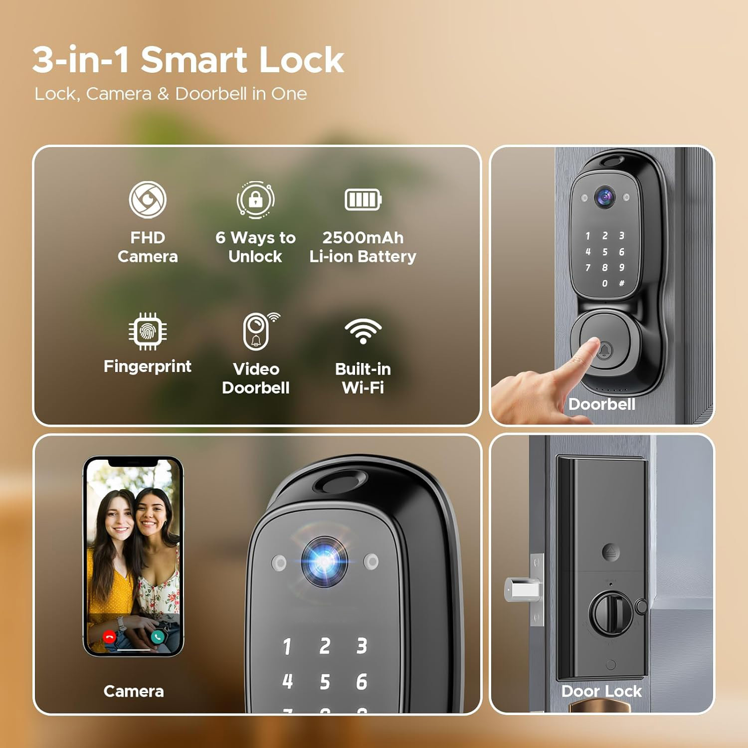 Tuya Wifi Smart Door Lock ‎Cam - Electronics & Gadgets Gaming & Toys Kinhank Super Console X2 Pro recension och pris
