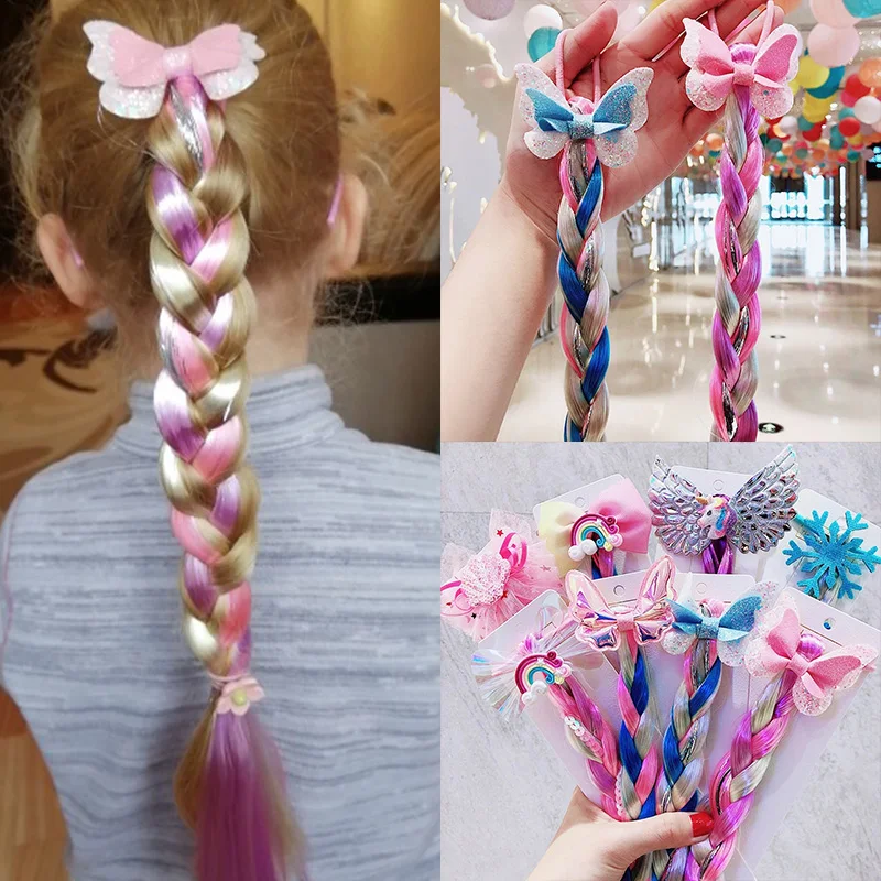 Littler Girls Long Braid Hair  - Elsa Gadget recension och pris