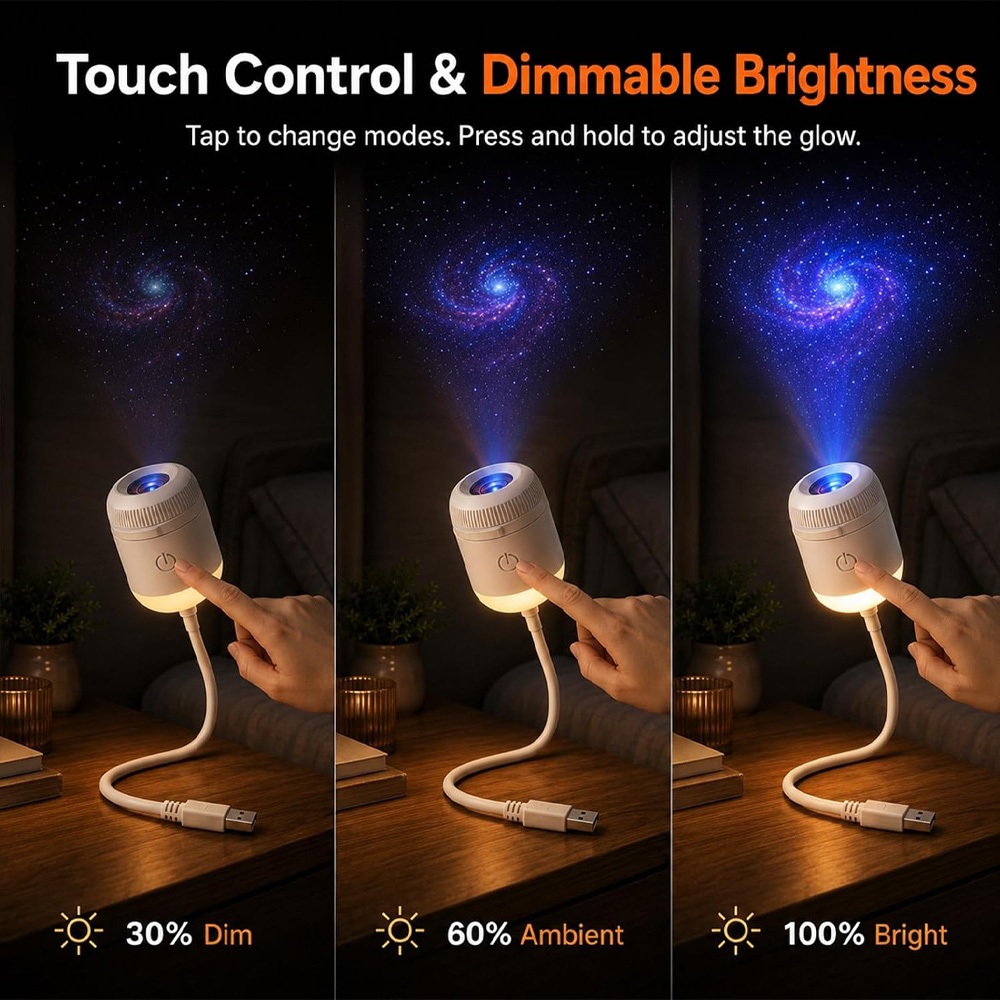 24 Slides Rotatable Galaxy Sta - Mini Projector Portable recension och pris